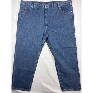 Wrangler Mens  Relaxed Fit Blue Denim Jeans Size 46W x 30L